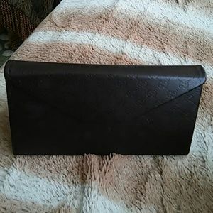 Gucci Brown Leather Sunglasses Case